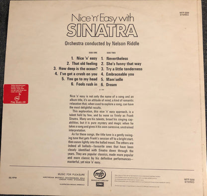 Frank Sinatra : Nice 'N' Easy With Sinatra (LP, Album, RE)