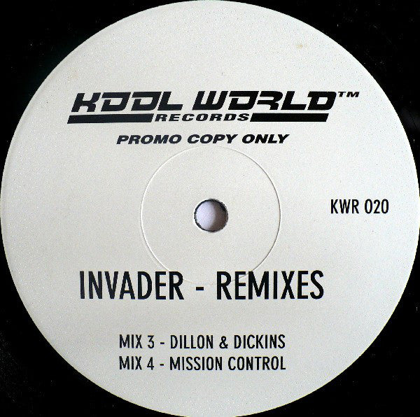 Kool World Productions : Invader - Remixes (2x12", Promo)