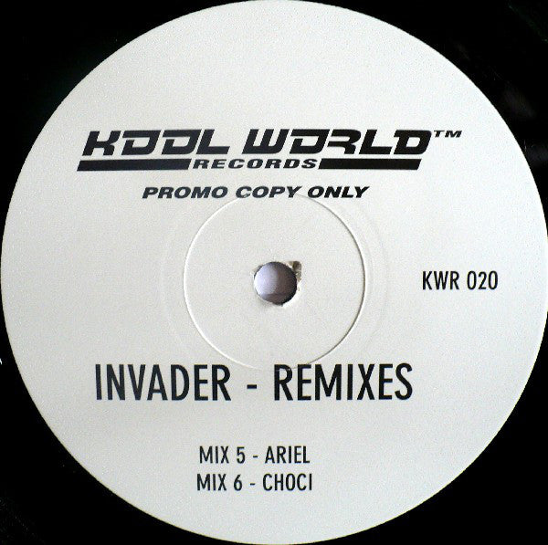 Kool World Productions : Invader - Remixes (2x12", Promo)