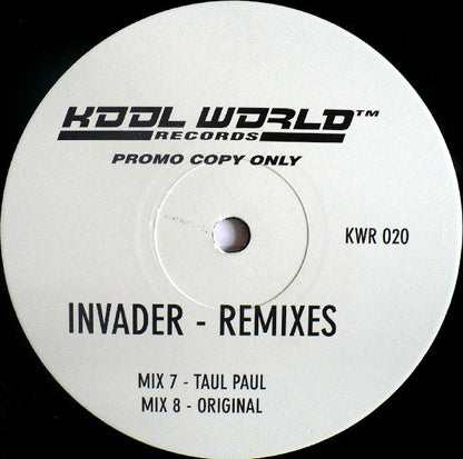 Kool World Productions : Invader - Remixes (2x12", Promo)