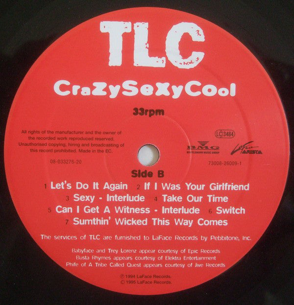 TLC : CrazySexyCool (LP, Album)