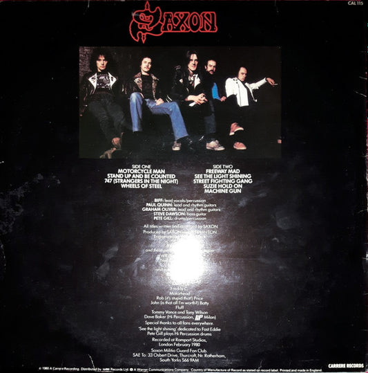 Saxon : Wheels Of Steel (LP, Album)