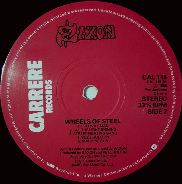 Saxon : Wheels Of Steel (LP, Album)
