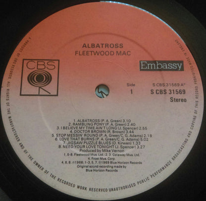 Fleetwood Mac & Christine Perfect : Albatross (LP, Comp, RE)