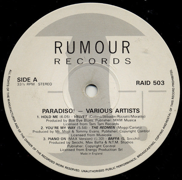Various : Paradiso! (2xLP, Comp)
