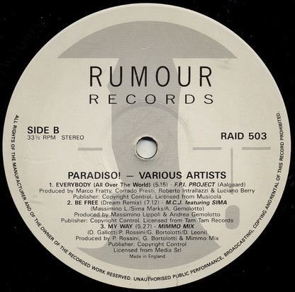 Various : Paradiso! (2xLP, Comp)