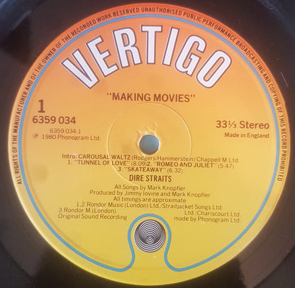 Dire Straits : Making Movies (LP, Album, M/Print)