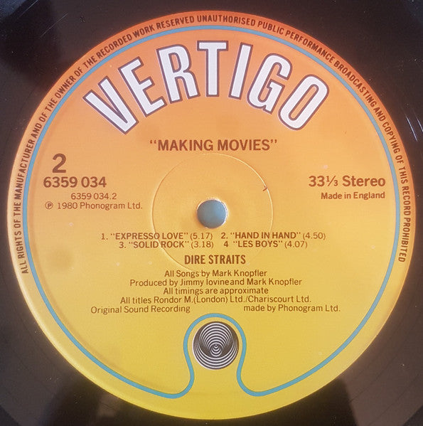 Dire Straits : Making Movies (LP, Album, M/Print)