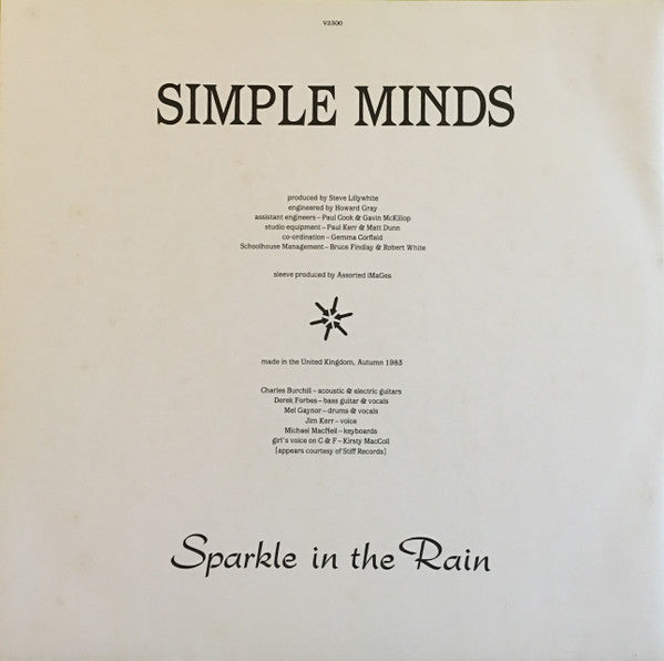 Simple Minds : Sparkle In The Rain (LP, Album)