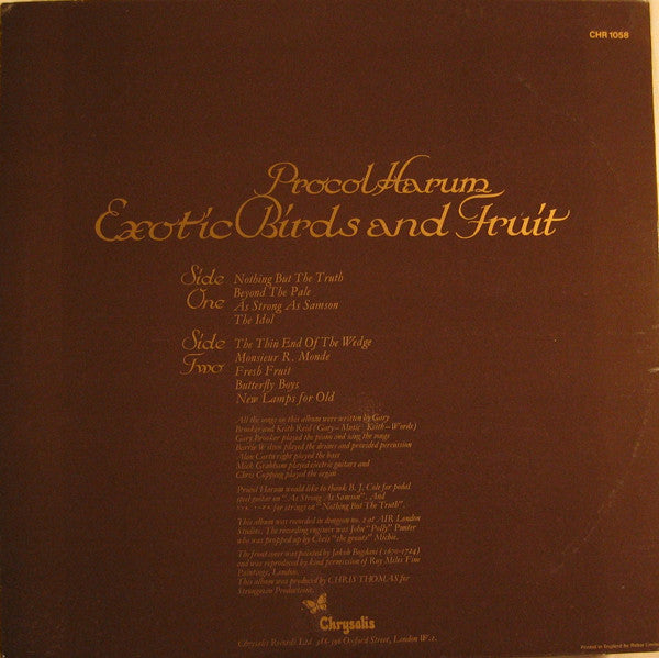 Procol Harum : Exotic Birds And Fruit (LP, Album)