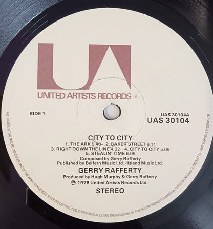 Gerry Rafferty : City To City (LP, Album)