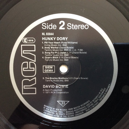 David Bowie : Hunky Dory (LP, Album, RE)