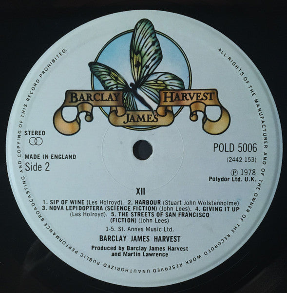 Barclay James Harvest : XII (LP, Album)