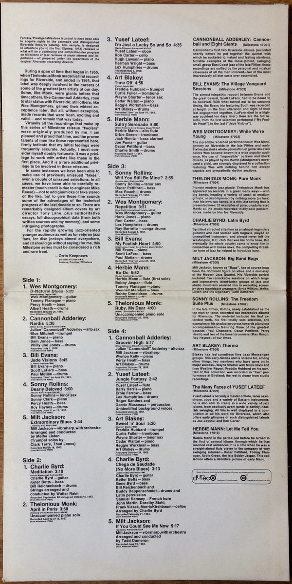 Various : Milestone Twofers (2xLP, Comp)