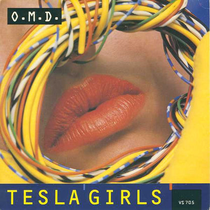 O.M.D.* : Tesla Girls (7", Single, Glo)