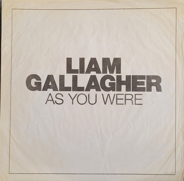 Liam Gallagher : As You Were (LP, Album, Ltd, Pic)