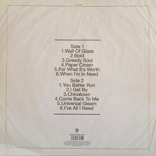 Liam Gallagher : As You Were (LP, Album, Ltd, Pic)