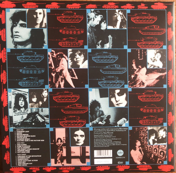 T. Rex : Tanx (LP, Album, RE, Pin + LP, S/Sided, Album, Etch, Blu)