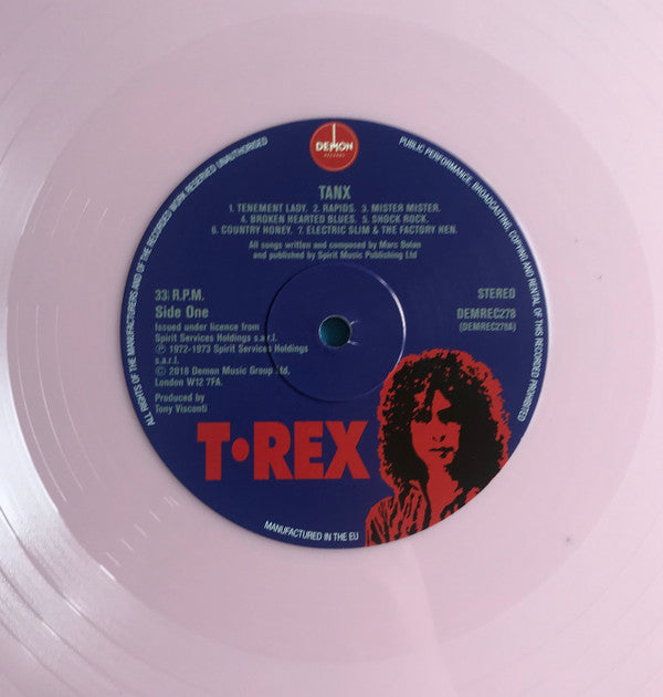 T. Rex : Tanx (LP, Album, RE, Pin + LP, S/Sided, Album, Etch, Blu)
