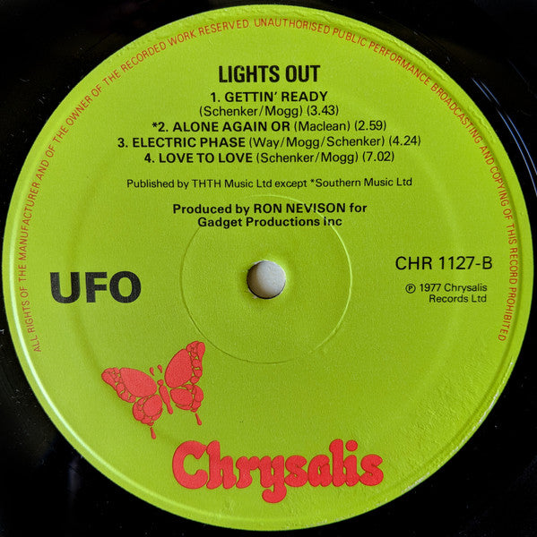 UFO (5) : Lights Out (LP, Album)