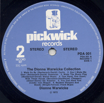 Dionne Warwick : The Dionne Warwicke Collection (2xLP, Comp)