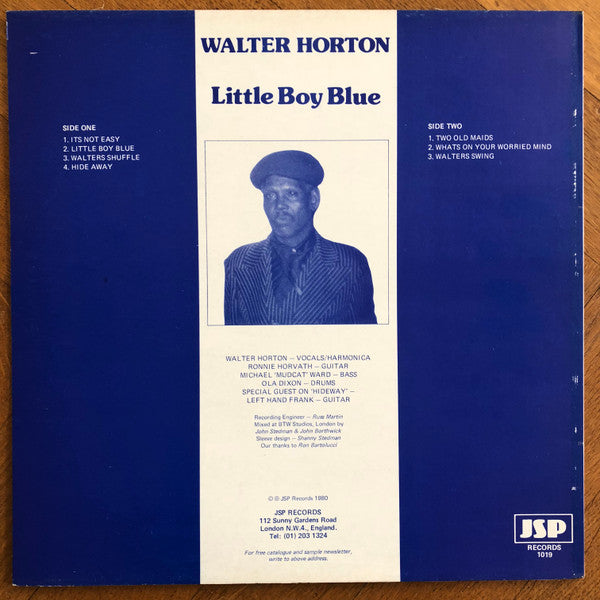 Walter Horton : Little Boy Blue (LP, Album, Yel)