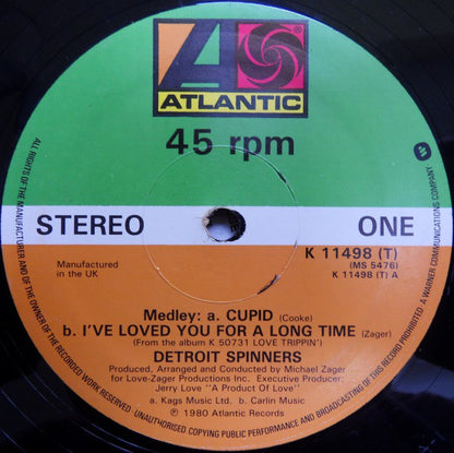 Detroit Spinners* : Medley: Cupid / I've Loved You For A Long Time (12")