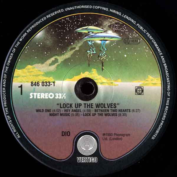 Dio (2) : Lock Up The Wolves (LP, Album, Spa)