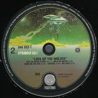 Dio (2) : Lock Up The Wolves (LP, Album, Spa)