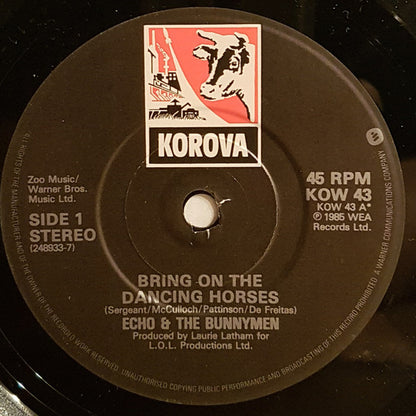 Echo & The Bunnymen : Bring On The Dancing Horses (7", Single, Pap)