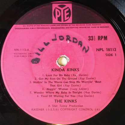 The Kinks : Kinda Kinks (LP, Album, Mono)