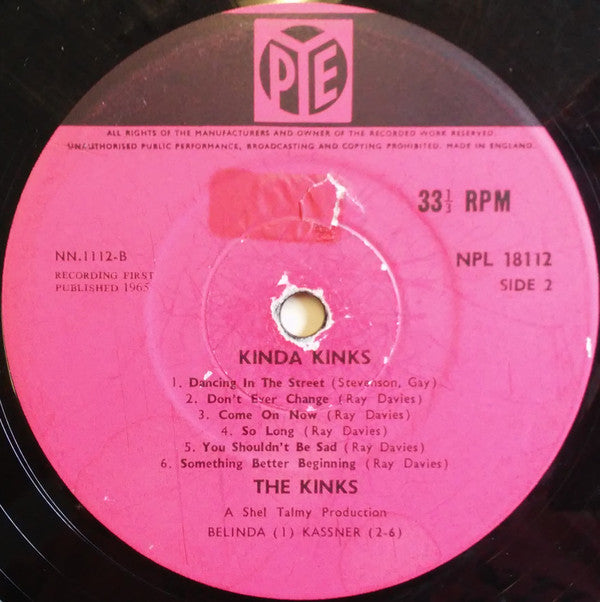 The Kinks : Kinda Kinks (LP, Album, Mono)