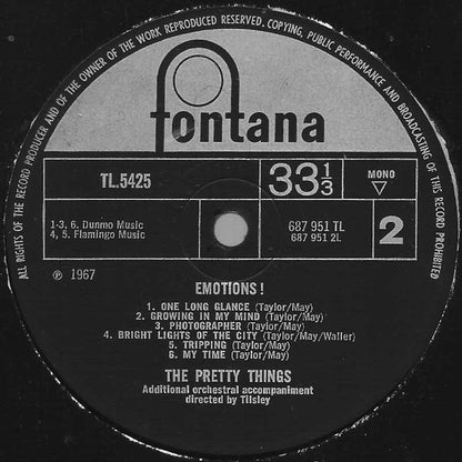 The Pretty Things : Emotions (LP, Album, Mono)