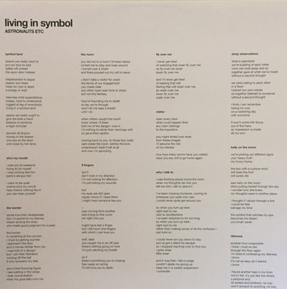 Astronauts Etc* : Living In Symbol (LP, Album)