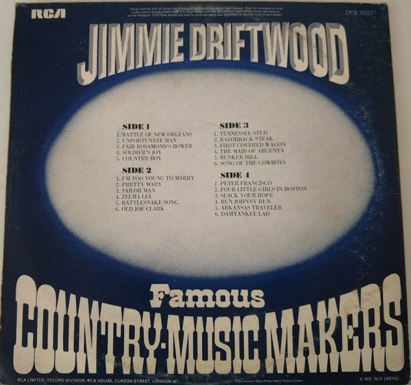 Jimmie Driftwood* : Famous Country Music Makers (2xLP, Comp, RE)