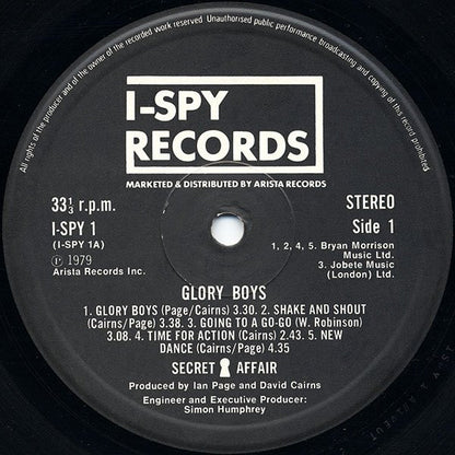 Secret Affair : Glory Boys (LP, Album)