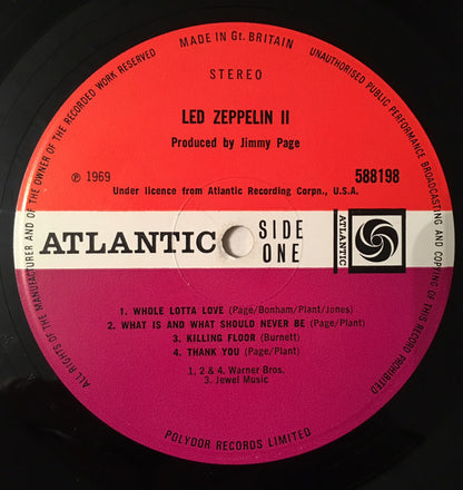 Led Zeppelin : Led Zeppelin II (LP, Album, RP, Kil)