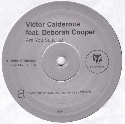 Victor Calderone Feat. Deborah Cooper : Are You Satisfied (2x12", Promo)