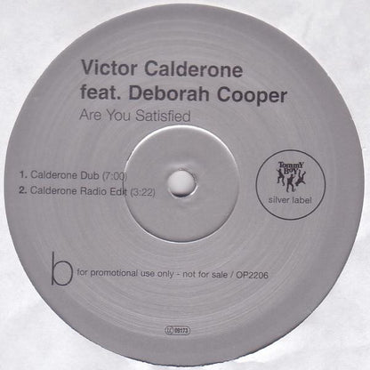 Victor Calderone Feat. Deborah Cooper : Are You Satisfied (2x12", Promo)