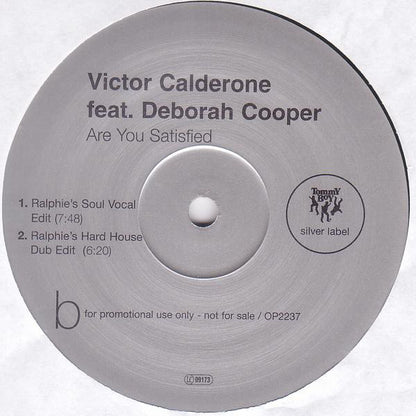 Victor Calderone Feat. Deborah Cooper : Are You Satisfied (2x12", Promo)