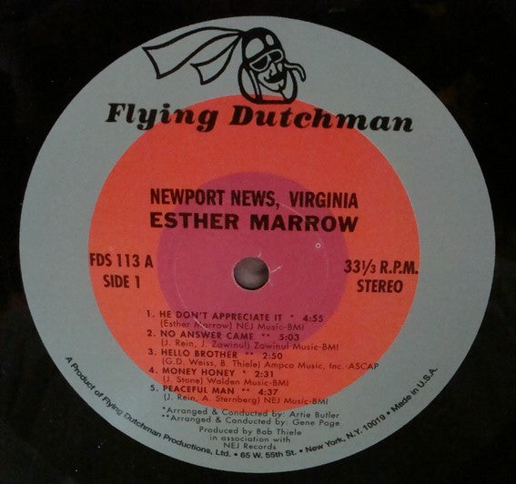 Esther Marrow : Newport News, Virginia (LP)