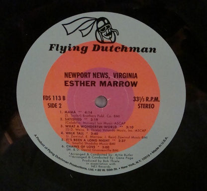 Esther Marrow : Newport News, Virginia (LP)