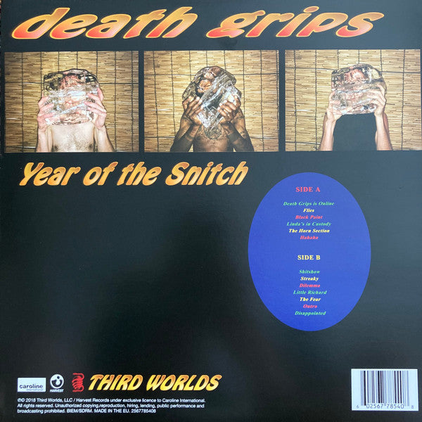 Death Grips : Year Of The Snitch (LP, Album)