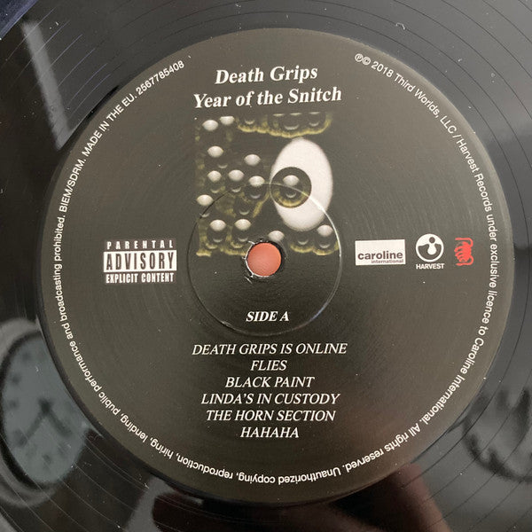 Death Grips : Year Of The Snitch (LP, Album)