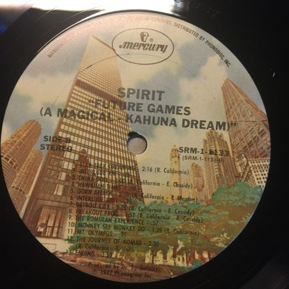 Spirit (8) : Future Games (A Magical-Kahauna Dream) (LP, Album, Ter)