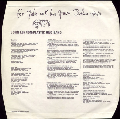 John Lennon / Plastic Ono Band* : John Lennon / Plastic Ono Band (LP, Album)