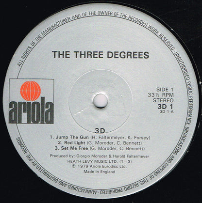 3 Degrees* : 3D (LP, Album)