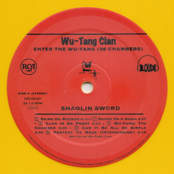 Wu-Tang Clan : Enter The Wu-Tang (36 Chambers) (LP, Album, Ltd, RE, Yel)