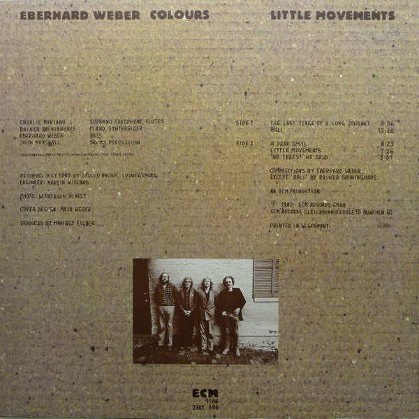 Eberhard Weber Colours : Little Movements (LP, Album)