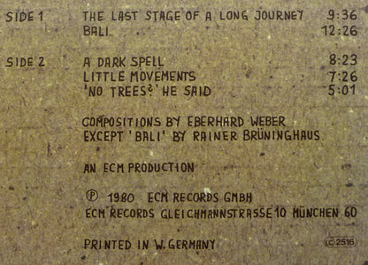 Eberhard Weber Colours : Little Movements (LP, Album)